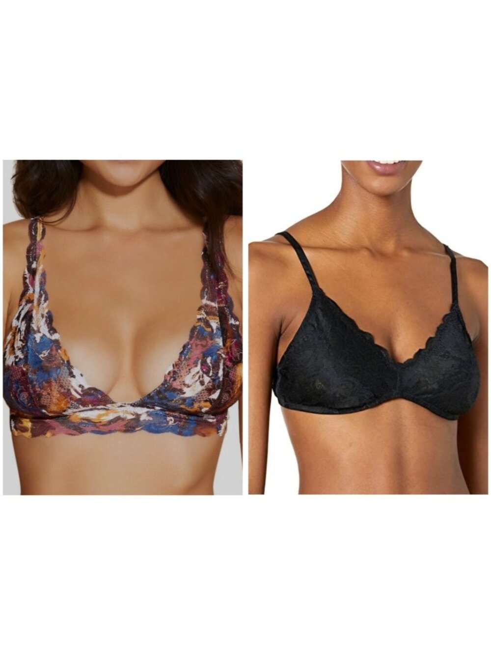 NEW 2pc Cosabella - Sz‎ L Women's Never Say Never Printed Tall Triangle